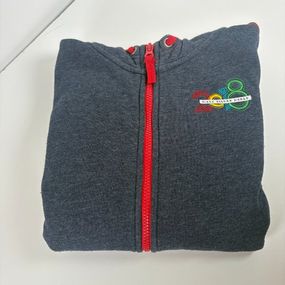 Disney Parks 2018 Walt Disney World Full Zip Hoodie Pockets Youth Size L - Picture 1 of 10